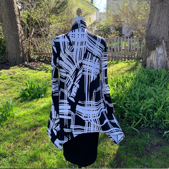 Joseph Ribkoff Black/White Stylish Jacket - Picture 8 of 15